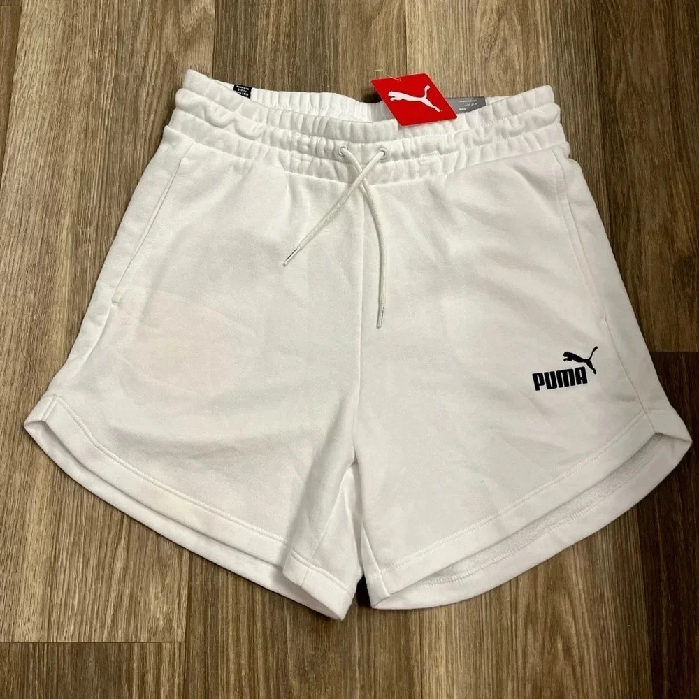 NWT Puma White and Black Shorts Size Small